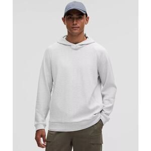 LULULEMON Honeycomb Double-Knit Hoodie Heathered Vapor Gray Sz S $148 {XX8}